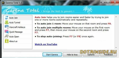 Программы для Dota: Garena Total, версия 5.3.1 Программы для Dota: Garena Total, версия 5.3.1